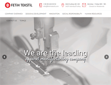 Tablet Screenshot of fetihtekstil.com